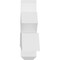 Ekena Millwork Redmond Architectural Grade PVC Gable Bracket, 60"W x 12 1/2"H x 4"D x 4"F, 5/12 Pitch GBP060X13X0404RED00 - alternate 5